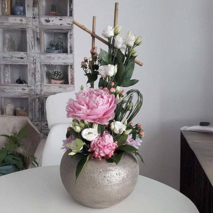 Composition haute Rose & Blanc – Image 3