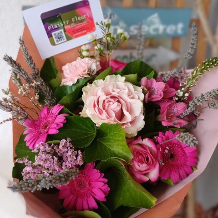 Bouquet Rose & Blanc – Image 2