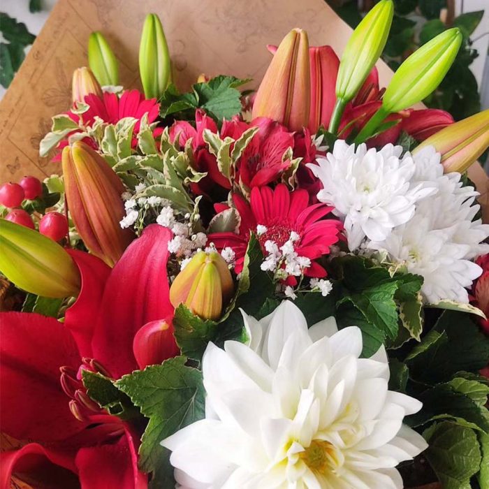 Bouquet Rouge & Blanc – Image 3