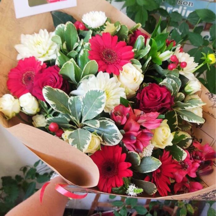 Bouquet Rouge & Blanc