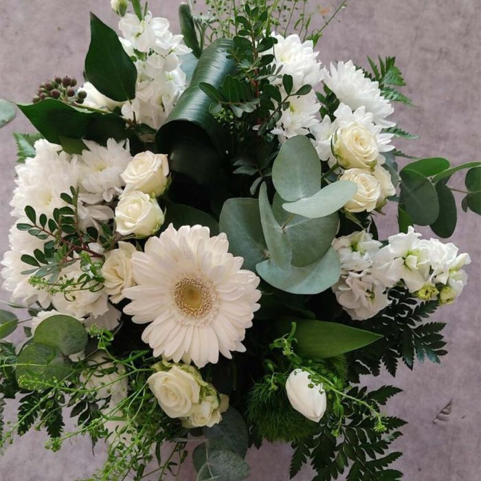 Bouquet Vert & Blanc – Image 2