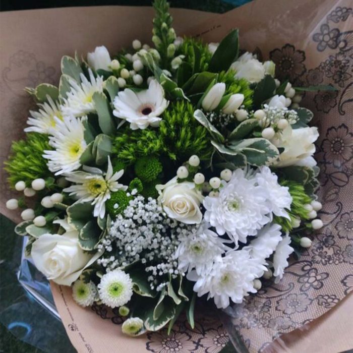 Bouquet Vert & Blanc – Image 4