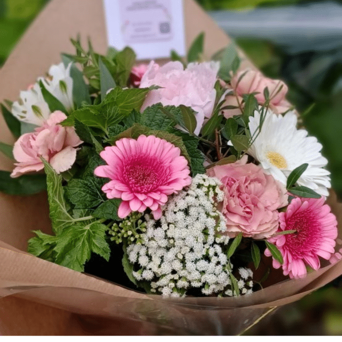 Bouquet Rose & Blanc – Image 4