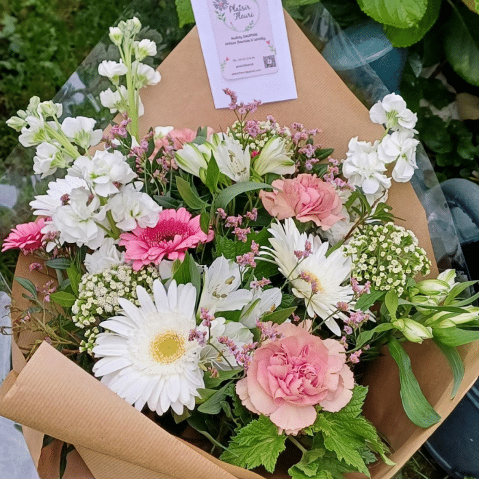 Bouquet Rose & Blanc – Image 2